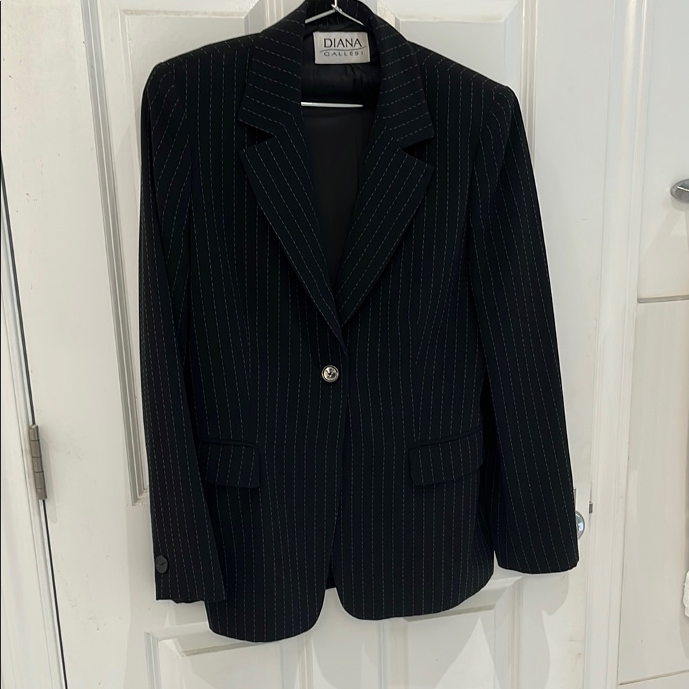 Black Pinstripe Blazer